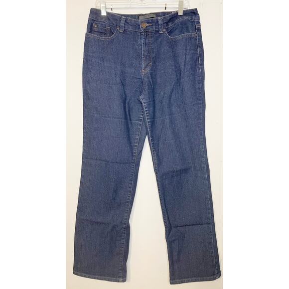 50% OFF Nine West Jeans Broadway Fit Straight Leg Dark Blue - Picture 1 of 7